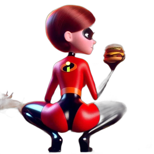 food, concept art, comic book art, 3d render transparent PNG cut-out