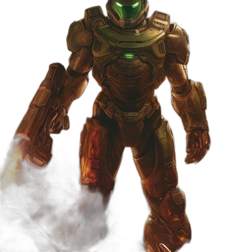 robot, weapon, concept art, 3d render transparent PNG cut-out
