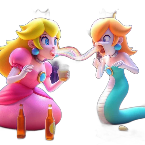 concept art, 3d render, pixel art, vaporwave transparent PNG cut-out