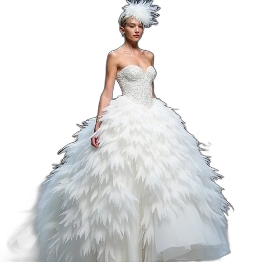 dress, concept art, photorealistic, 3d render transparent PNG cut-out