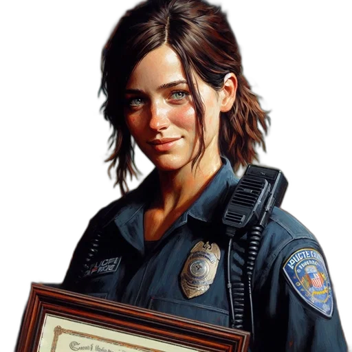 face, jacket, staff, weapon transparent PNG cut-out