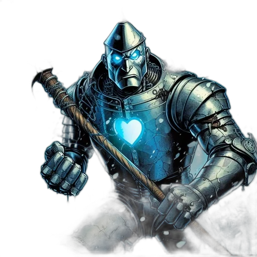 sword, robot, weapon, staff transparent PNG cut-out