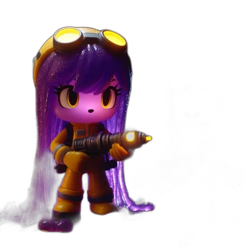 robot, staff, weapon, 3d render transparent PNG cut-out