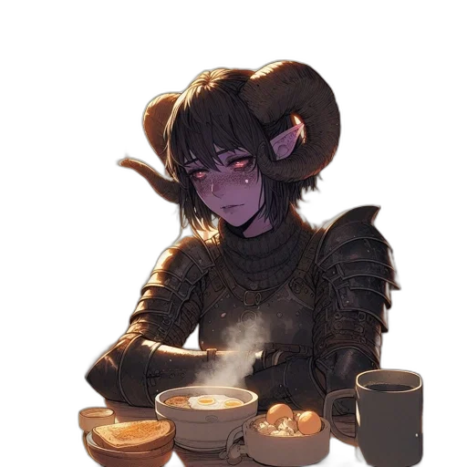 dragon, food, staff, fantasy art transparent PNG cut-out