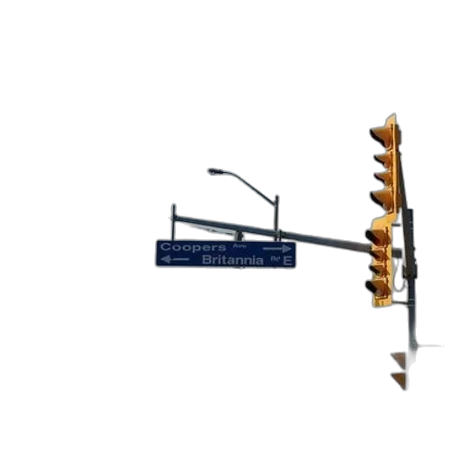 staff, weapon, 3d render, city street transparent PNG cut-out