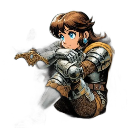weapon, sword, staff, crown transparent PNG cut-out