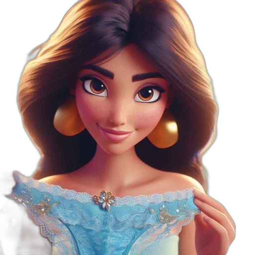 dress, jewelry, 3d render, photorealistic transparent PNG cut-out
