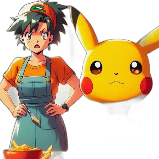 staff, concept art, anime, pixel art transparent PNG cut-out