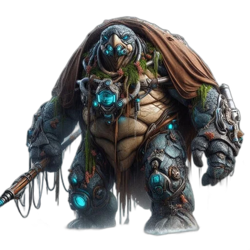 creature, robot, concept art, fantasy art transparent PNG cut-out