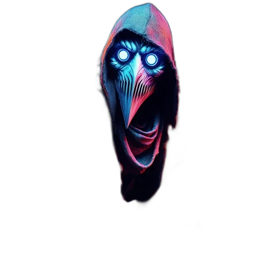 mask, face, creature, hair transparent PNG cut-out