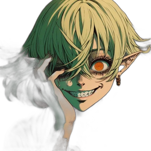 mask, face, creature, staff transparent PNG cut-out