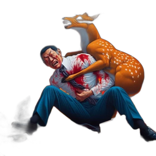 dragon, animal, creature, staff transparent PNG cut-out
