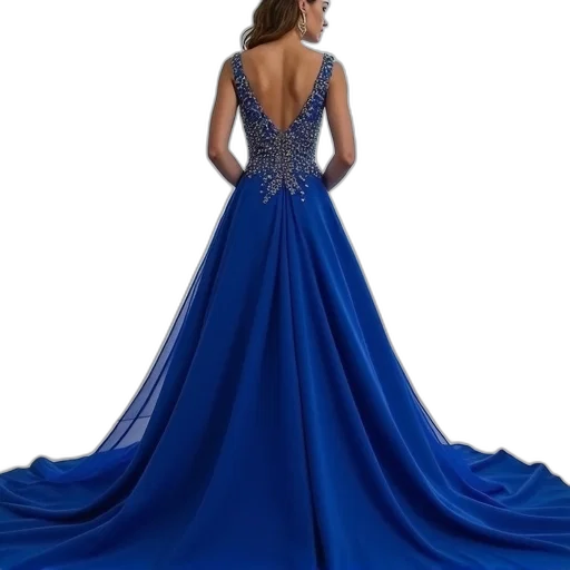 dress, crown, jewelry, blue transparent PNG cut-out
