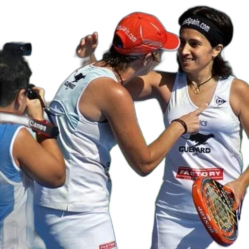 two, women, white, sports transparent PNG cut-out