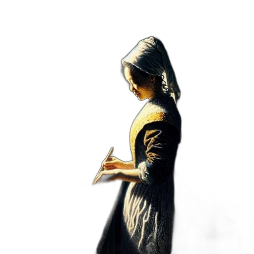 dress, jewelry, staff, face transparent PNG cut-out