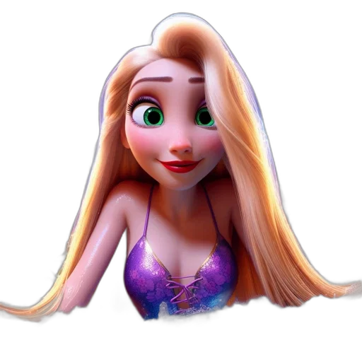 dress, crown, face, hair transparent PNG cut-out