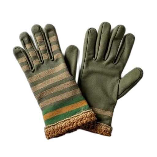 jacket, green, pair, worn-out transparent PNG cut-out