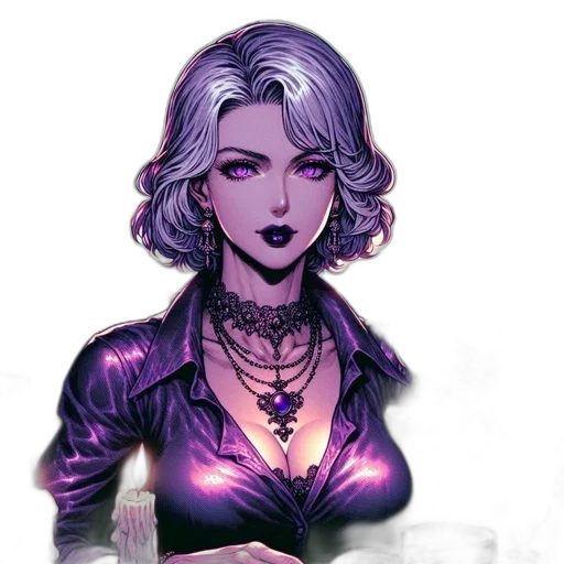 jewelry, comic book art, cyberpunk, concept art transparent PNG cut-out