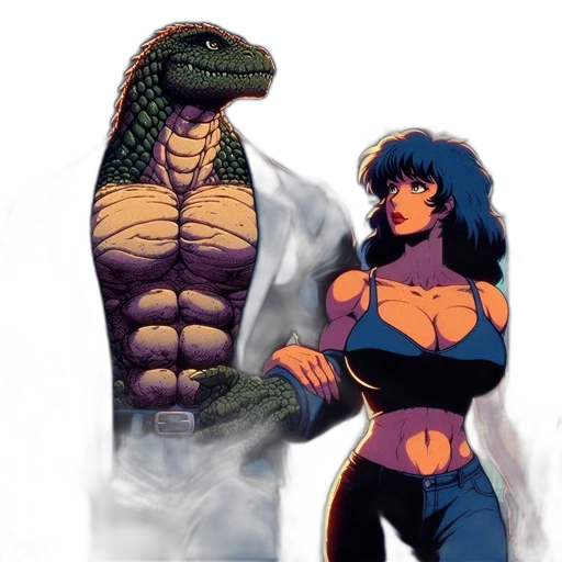 concept art, comic book art, pixel art, vaporwave transparent PNG cut-out