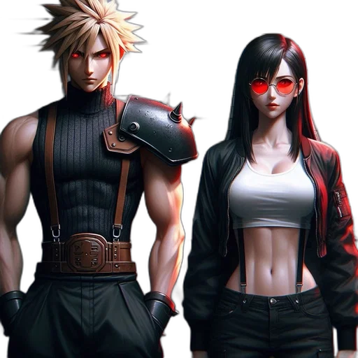 concept art, 3d render, comic book art, cyberpunk transparent PNG cut-out