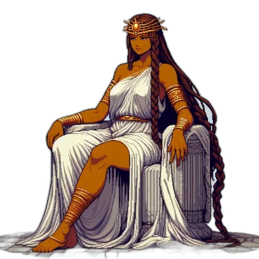 dress, crown, pixel art, concept art transparent PNG cut-out