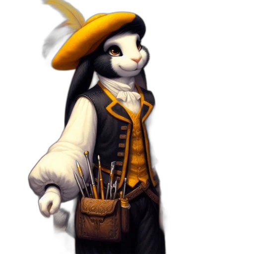 staff, hat, animal, concept art transparent PNG cut-out