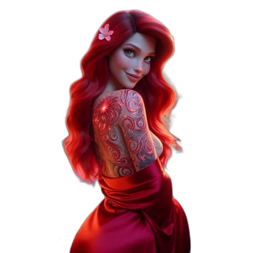 dress, concept art, cartoon, fantasy art transparent PNG cut-out