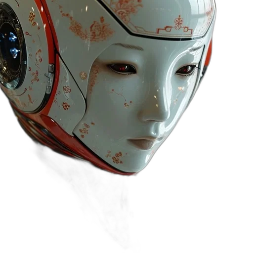 robot, mask, face, creature transparent PNG cut-out