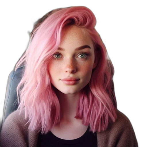 hair, face, creature, jacket transparent PNG cut-out