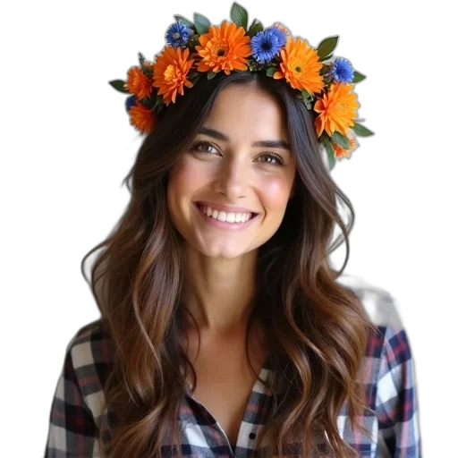 crown, hat, woman, long transparent PNG cut-out