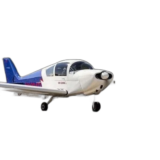 small, white, airplane, blue transparent PNG cut-out