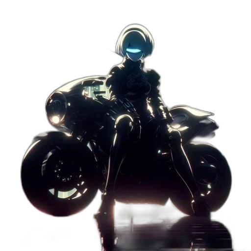 robot, jacket, weapon, car transparent PNG cut-out