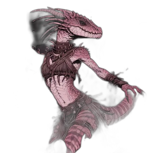 dragon, creature, animal, staff transparent PNG cut-out