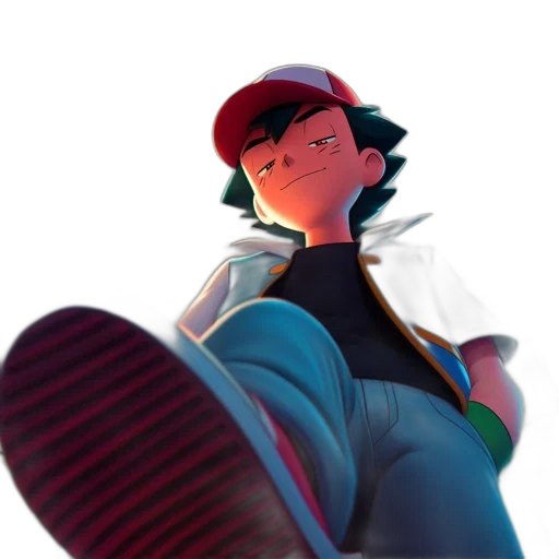 jacket, hat, staff, face transparent PNG cut-out