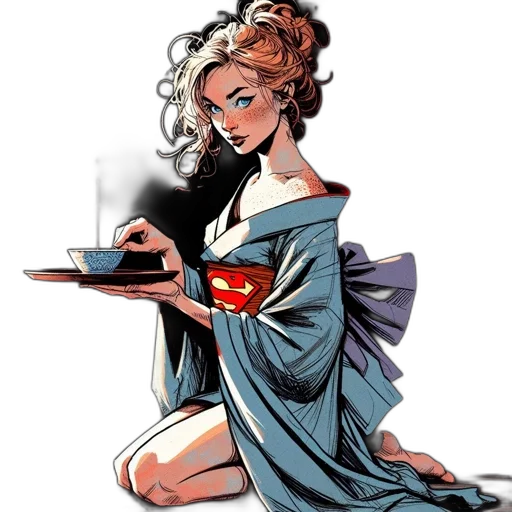 dress, comic book art, cartoon, concept art transparent PNG cut-out
