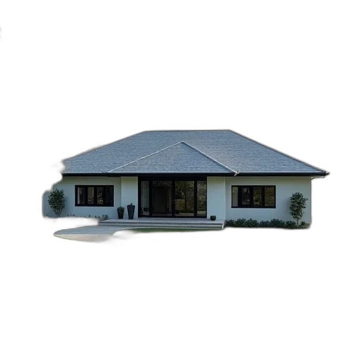 building, umbrella, 3d render, photorealistic transparent PNG cut-out