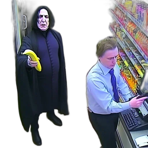 staff, grocery, store, severus transparent PNG cut-out