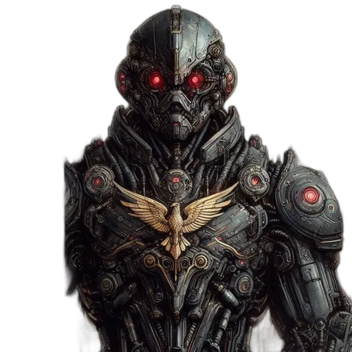 robot, mask, face, concept art transparent PNG cut-out