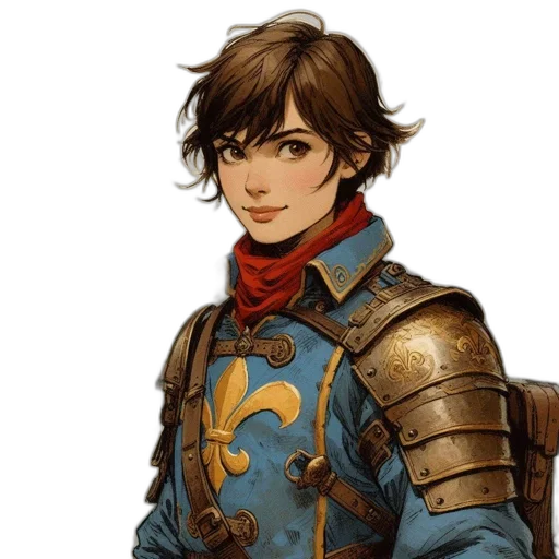 sword, face, staff, jacket transparent PNG cut-out