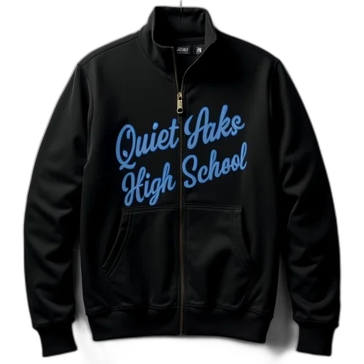jacket, black, full, zip transparent PNG cut-out