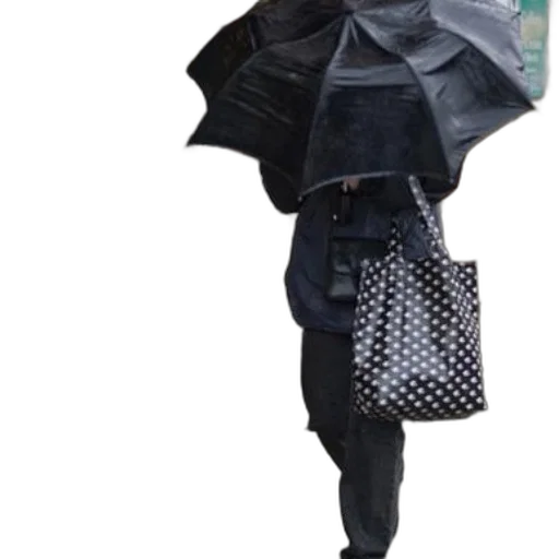 umbrella, jacket, photorealistic, rain transparent PNG cut-out