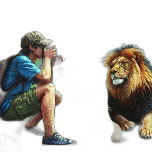 animal, photorealistic, concept art, oil painting transparent PNG cut-out