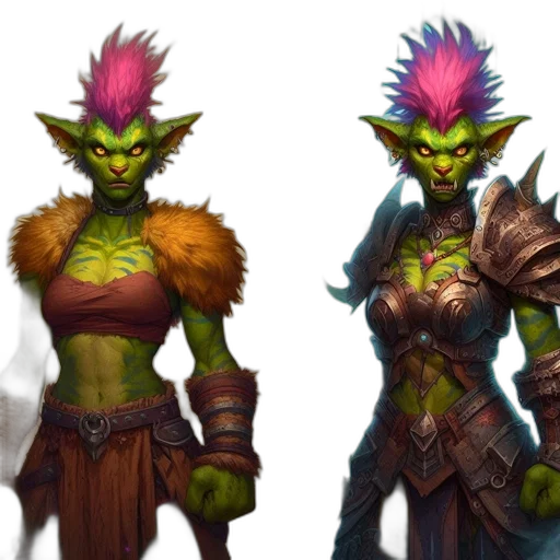 concept art, fantasy art, 3d render, green transparent PNG cut-out