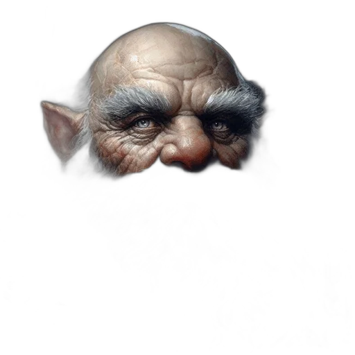 face, creature, mask, staff transparent PNG cut-out