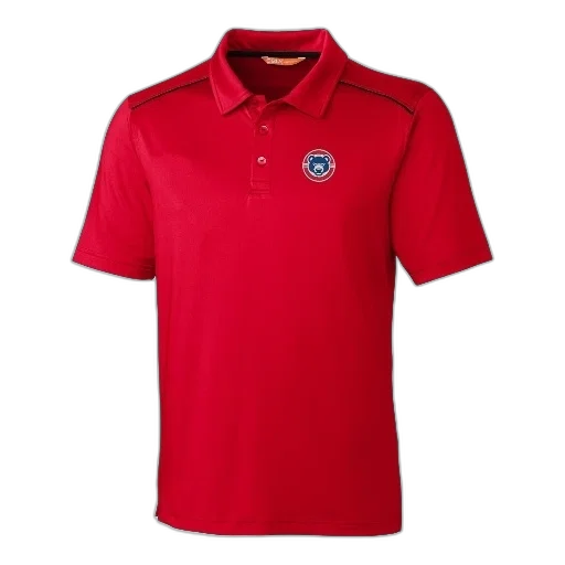 red, polo, shirt, logo transparent PNG cut-out