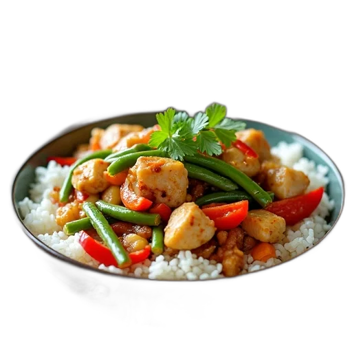 food, photorealistic, 3d render, bowl transparent PNG cut-out