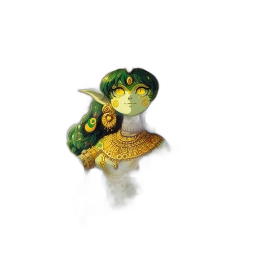 crown, dragon, mask, staff transparent PNG cut-out