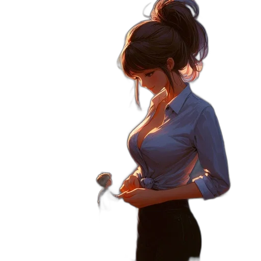 dress, staff, jacket, jewelry transparent PNG cut-out