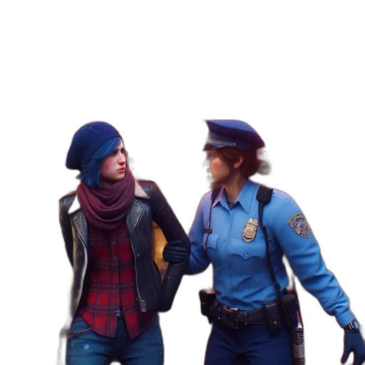 jacket, hat, concept art, 3d render transparent PNG cut-out