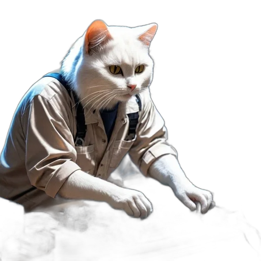 jacket, animal, staff, creature transparent PNG cut-out